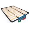 DOLCI SOGNI Rete 160x200 a Doghe, Letto Matrimoniale con Doppio Rinforzo, Struttura da Incasso Senza Piedi da Appoggio, Rete Letto in Ferro 100% Made In Italy