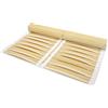 EVERGREENWEB MATERASSI & BEDS EVERGREENWEB - Rete Matrimoniale 160x190 cm arrotolabile, con doghe legno in betulla, stuoia di doghe avvolgibile, adatta a tutti i materassi. Realizzata completamente in Italia RollFrame