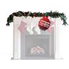 Avilia - Ghirlanda Natalizia Verde 270 cm con 180 Rami Modellabili in PVC per Addobbi Natalizi di Porte, Camini e Finestre, Facile da Modellare e Decorare con Luci o Fiocchi