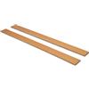 EVERGREENWEB MATERASSI & BEDS EVERGREENWEB - Kit 2 Doghe Letto in Legno RINFORZATE, lunghezza 159cm larghezza 6,4cm spessore 0,8cm misura STANDARD Listelli di ricambio in Faggio Multistrato ECOLOGICO per tutte le Reti Matrimoniali