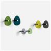 Giallobus - Appendiabiti da Parete - Harmony Color 04 - Kit 6 pz - Vetro Acrilico - Kit 6 PCS. - Palette Colours 04 - Ganci attaccapanni e Accessori da Muro Decorativi