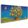 Giallobus - Quadri Grande Formato XXL - Stefano Calisti - Artisti Moderni - Albero della Felicità - Tela Canvas - 218x100cm | 3pcs. x 70x100cm - Pronto da Appendere - Quadri Moderni per la casa