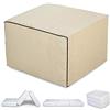 EVERGREENWEB MATERASSI & BEDS EVERGREENWEB - Pouf Letto con Rivestimento Beige Sfoderabile trasformabile in Confortevole Materasso Singolo 80x190 WATERFOAM Alto 15 cm Pieghevole 3 Pezzi Multiuso Puff Futon Salvaspazio per Ospiti