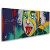 Giallobus - Quadri Grande Formato XXL - Pop Art - Einstein - Tela Canvas - 218x100cm | 3pcs. x 70x100cm - Pronto da Appendere - Quadri Moderni per la casa
