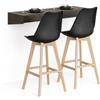 Mobili Fiver, Mensolone Da Bar Evolution 120x40, Noce Scuro, Tavolo a muro sospeso per Bar e Ristoranti, Cucina, Made in Italy