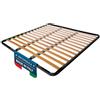 DOLCI SOGNI Rete 160x190 Ortopedica a Doghe, Rete Letto Matrimoniale Senza Piedi da Incasso con Doppia Barra Centrale di Rinforzo, Struttura 160x190 Interamente in Ferro 100% Made in Italy