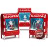 Avilia - Cassetta Postale Natalizia 40 cm con Luci LED, Neve in Movimento e Musica - Decorazione in Metallo con Babbo Natale, Uso con Batterie AAA, Effetto Scenografico per Addobbi Natalizi