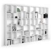 Mobili Fiver, Libreria a parete XL Iacopo (321,6 x 236,4 cm), Bianco Frassino, Libreria da Muro o Divisoria per Soggiorno, Ufficio, Made in Italy
