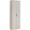 Composad | Libreria della Linea PRONTO con 2 Ante e 4 Ripiani, Mobile Colonna, Per Ufficio e Home Office, (LxAxP): 68,9x201,8x35,5 cm, Grigio Cashmere Topmatt e Rovere Mielato, Made in Italy