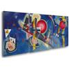 Giallobus - Quadri Grande Formato XXL - Vassily Kandinsky - Arte Astratta - in Blue - Tela Canvas - 218x100cm | 3pcs. x 70x100cm - Pronto da Appendere - Quadri Moderni per la casa