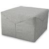 EVERGREENWEB MATERASSI & BEDS EVERGREENWEB - Pouf Letto Singolo con materasso Waterfoam h 10 cm, Salvaspazio Pieghevole poggiapiedi, Ottomano, Tessuto Grigio Scuro Sfoderabile e Lavabile, per Camera Cameretta Soggiorno - IRIS