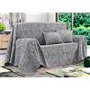BIANCHERIAWEB Telo Arredo Copridivano Multiuso Copritutto Misto Cotone Modello Multirighe 300x260 Silver