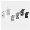 Giallobus - Appendiabiti da Parete - HoldUp Square Color 18 - Vetro Acrilico Up - Kit 6 PCS. - Ganci attaccapanni e Accessori da Muro Decorativi