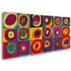 Giallobus - Quadri Grande Formato XXL - Vassily Kandinsky - Arte Astratta - Studio del Colore - Tela Canvas - 218x100cm | 3pcs. x 70x100cm - Pronto da Appendere - Quadri Moderni per la casa