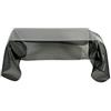 Iplex Design Drappeggi d'Autore Tavolo Basso, Plexiglass/PMMA, fumé Trasparente