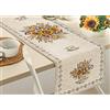 BIANCHERIAWEB Tovaglia Copritavolo Centrino Runner Tavola Fantasia Floreale Sunlight Girasoli 40x180 Sunlight