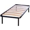 EVERGREENWEB MATERASSI & BEDS EVERGREENWEB Rete Letto Doghe Larghe in Legno Ortopedica con 4 Piedi Smontabili, Struttura portante in Ferro Rinforzata, Base da Incasso per Tutti Tipi di Letti e Materassi |Lime (Lime, 120 x 190)