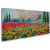 Giallobus - Quadri Grande Formato XXL - Mikki Senkarik - Artisti Moderni - Ballando nel Vento - Tela Canvas - 218x100cm | 3pcs. x 70x100cm - Pronto da Appendere - Quadri Moderni per la casa