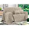 BIANCHERIAWEB Telo Arredo Copridivano Multiuso Copritutto Misto Cotone Modello Multirighe 180x260 Corda