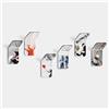 Giallobus - Appendiabiti da Parete Adesivo Forte - 26 - Banksy - Acrilico Up - Kit 6 PCS. - Square - Color Up 26 - Multifunzionali per Cucina Ufficio Camera Salotto, Portasciugamani Bagno