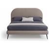 EVERGREENWEB MATERASSI & BEDS EVERGREENWEB Letto Matrimoniale con Rete a Doghe in Legno 160x190 cm INCLUSA, Testiera Stondata in Tessuto Beige Imbottita, Struttura RINFORZATA Facile e Veloce da Montare, Design Moderno, SIDNEY