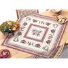 BIANCHERIAWEB Tovaglia Copritavolo Centrino Runner Tavola Tirolese Montagna Baita Monte Bianco 90x90 Monte Bianco