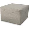 EVERGREENWEB MATERASSI & BEDS EVERGREENWEB - Pouf Letto Singolo con materasso Waterfoam h 10 cm, Salvaspazio Pieghevole, Puff poggiapiedi, Ottomano, Tessuto Tortora Sfoderabile e Lavabile, per Camera Cameretta Soggiorno - IRIS