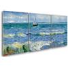 Giallobus - Quadri Grande Formato XXL - Vincent Van Gogh - Artisti Famosi - Les Saintes Maries - Tela Canvas - 308x140cm | 3pcs. x 100x140cm - Pronto da Appendere - Quadri Moderni per la casa