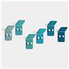 Giallobus - Appendiabiti da Parete - HoldUp Square Color 13 - Vetro Acrilico Up - Kit 6 PCS. - Ganci attaccapanni e Accessori da Muro Decorativi
