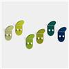 Giallobus - Appendiabiti da Parete - Hangup Circle Color 02 - Vetro Acrilico Up - Kit 6 PCS. - Ganci attaccapanni e Accessori da Muro Decorativi