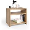 Mobili Fiver, Comodino Martino, Rovere Rustico, Nobilitato, 45 cmx33 cmx40 cm, Comodino moderno per Camera, Made in Italy