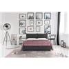 EVERGREENWEB MATERASSI & BEDS EVERGREENWEB - Letto Matrimoniale con Moderno Box Contenitore e Rete a Doghe in Legno 160x195 cm Elegante Testiera con Doppi Cuscini Tessuto Grigio Imbottito SFODERABILE Ideale per Camera da Letto