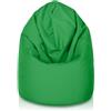 Bepouf - Pouf a Sacco Baby 55Øx95H cm 150L Poliestere Verde Imbottito, Sedersi Bambini - Pouf Poltrona Salotto e Camera da Letto Comodo e Lavabile - Poltrona Sacco Anallergica Impermeabile