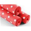 BIANCHERIAWEB Rotolo Tovaglia A Pois per Feste Antistrappo 100% Carta Made Italy 5mtx1,20mt 5 Metri Rosso