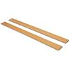 EVERGREENWEB MATERASSI & BEDS EVERGREENWEB - Kit 2 Doghe Letto in Legno RINFORZATE, lunghezza 89cm larghezza 6,4cm spessore 0,8cm - misura STANDARD, Listelli di ricambio in Faggio Multistrato ECOLOGICO, per tutte le Reti Singole