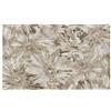 BIANCHERIAWEB Tappeto Salotto Velour Retro Antiscivolo Fantasia Moderna Floreale Disegno Fior Di Loto Colore Tortora by Suardi