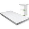 EVERGREENWEB MATERASSI & BEDS EVERGREENWEB Materasso Singolo Ortopedico 80x190 cm Alto 12 cm - in Waterfoam Ottimo Materassino per secondo letto per Prontoletto o divano letto-Lastra in Poliuretano Rivestimento ANALLERGICO-DAYBED