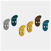 Giallobus - Appendiabiti da Parete - Hangup Circle Color 07 - Vetro Acrilico Up - Kit 6 PCS. - Ganci attaccapanni e Accessori da Muro Decorativi
