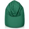 Bepouf - Pouf a Sacco Morbido in Poliestere con Imbottitura in Palline di Polistirolo, Poltrona a Sacco Adatta per Camera e Salotto - Dimensione Mega 135Hx85, Colore Verde Pino