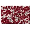 BIANCHERIAWEB Tappeto Salotto Velour Retro Antiscivolo Fantasia Moderna Floreale Disegno Fior Di Loto Colore Rosso by Suardi
