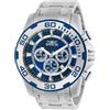 Invicta Pro Diver SCUBA - Orologio da Uomo in Acciaio Inossidabile con Movimento al Quarzo - 50 mm, Argento/Blu