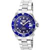Invicta Pro Diver Orologio da Uomo in acciaio inossidabile con movimento Automatico - 40mm, Argento/Blu