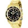 Invicta Pro Diver - Orologio da Uomo in Acciaio Inossidabile con Movimento Automatico - 43 mm, Oro/Nero
