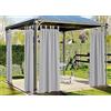 BIANCHERIAWEB Tenda Gazebo 160x270 per Esterno Passanti con Bottoni Tinta Unita Ideale per Giardino Terrazzo Springfield