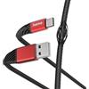 Hama Cavo di ricarica/dati "Extreme", da USB-A a USB-C, 1,5 m, nero/rosso