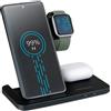 Grundig Stazione di ricarica Grundig 3-in-1 per Apple Watch e iPhone - Caricatore wireless con funzione di ricarica rapida per smartphone, smartwatch, cuffie - Caricatore wireless - Caricatore pieghevole