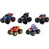 Monster Jam DC Comics Modelli die-cast 1:64, confezione da 5, Batman, Superman, Joker, Wonder Woman, Flash