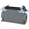 HARTING Han 24B Base alta, 2xM32 uscita cavo laterale, con 2 staffe trasversali Vite M32 Area di serraggio