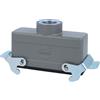HARTING Han 24B Alloggiamento connettore basso, 1xM25 uscita cavo diritta, con 2 staffe trasversali Vite M25 Area di serraggio