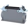 HARTING Han 24B Base alta, 1xPG21 uscita cavo laterale, con 2 staffe trasversali Vite PG21 Area di serraggio